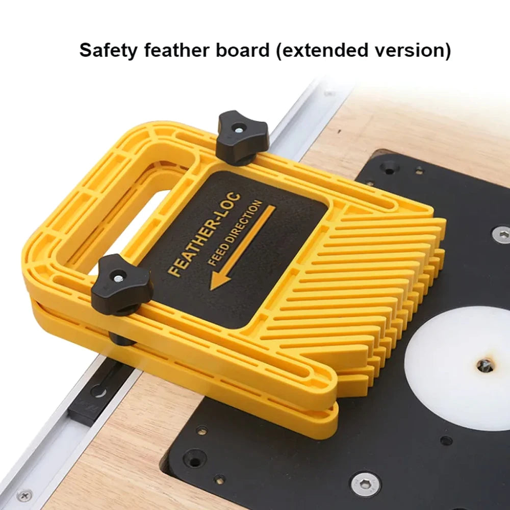 Multi-purpose Feather Loc Board Table Saw Safety Tools for Engraving Machine Double Featherboards Miter Gauge Slot Guide DIY
