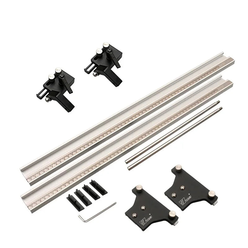 Wnew Track Saw Circular Saw Parallel Rail Guide System for Repeatable Cuts Woodworking Rail Joining Set for Makita Festool Guide