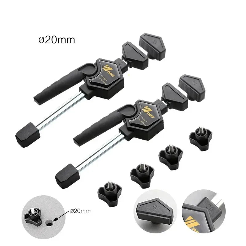 MFT Table Clamp Adjustable Frame Woodworking Fast Fixed Clip Woodworking 19/20MM Hole Fixture Kit  Ratchet Release Tool
