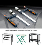 Serre-joint de bureau pour le travail du bois, à vis réglable, poignée et cliquet ajustable, pour outils d'établi. 