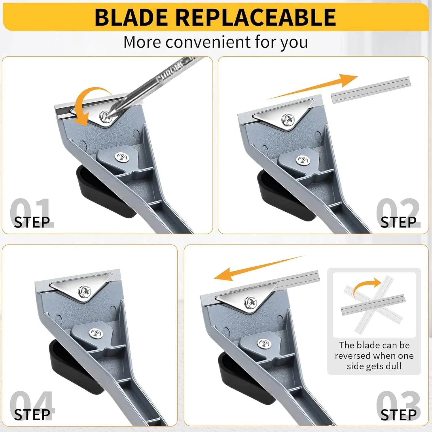 Allsome 1pc Scraper Premium Ergonomic Carbide Scraper 2-1/2In Paint Scraper Tool for Paint Wood Glue Resin Stains
