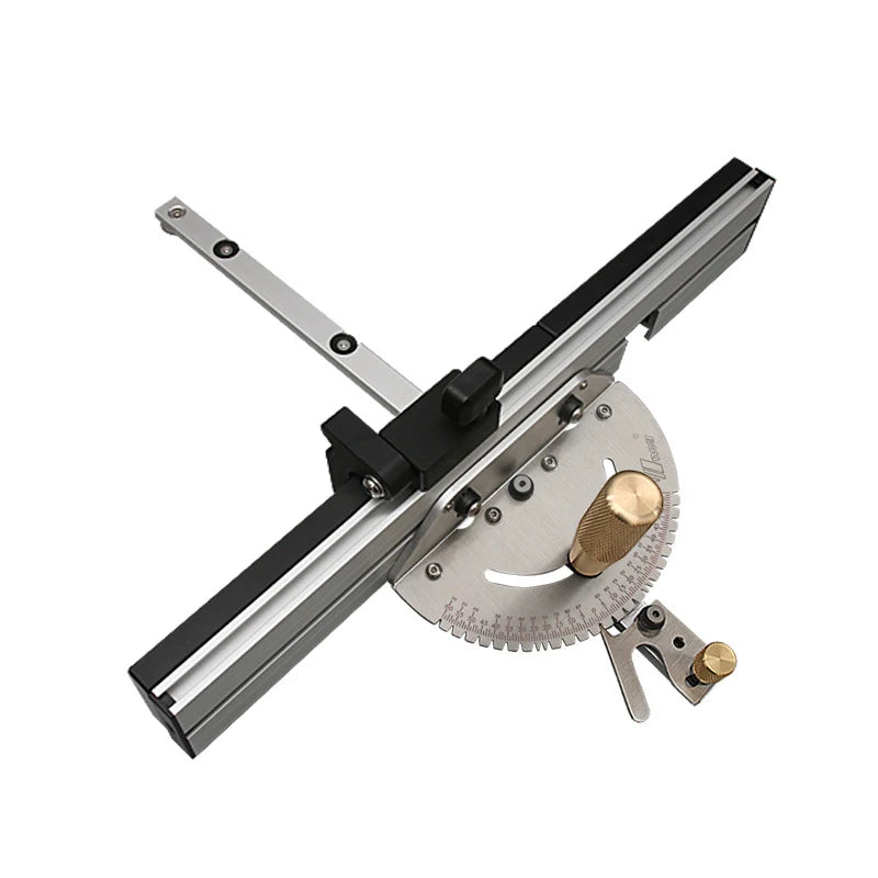 WNew  Miter Gauge Fence With Track Stop Table Saw Router Woodworking Bench Tools Diy For Cutting Carpentry Squares Hand Tools