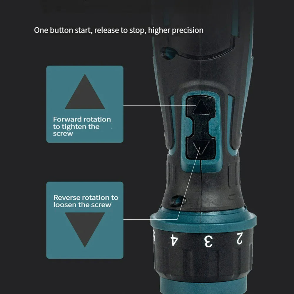 Large Torque Electric Screwdriver 0.15-7 Nm Manual Tool Ratchet Screwdriver Set Mini Electric Drill Hand Tools With Flashlight