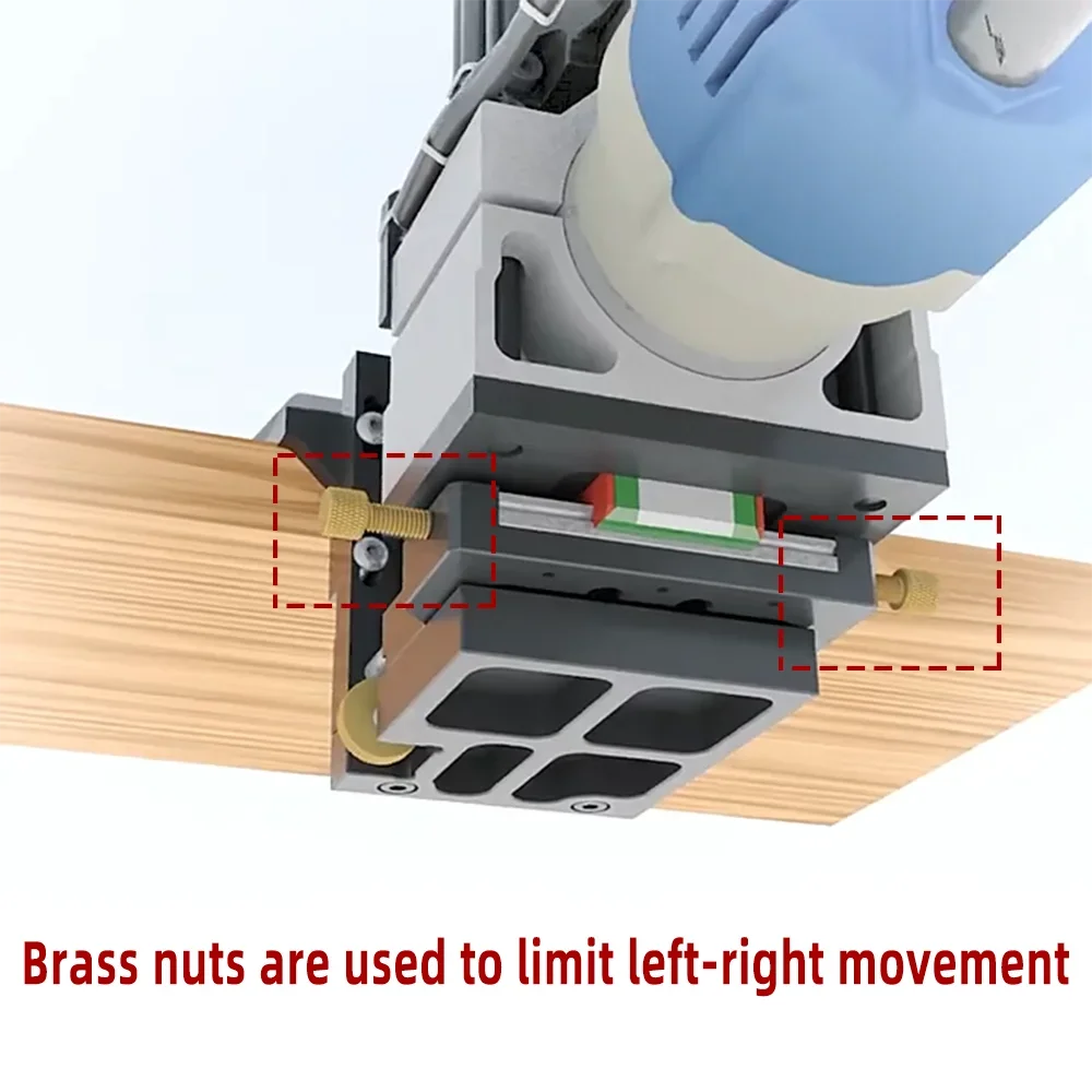 Gabarit de mortaisage 2 en 1 pour fixation invisible, outil de positionnement de rainures pour le travail du bois