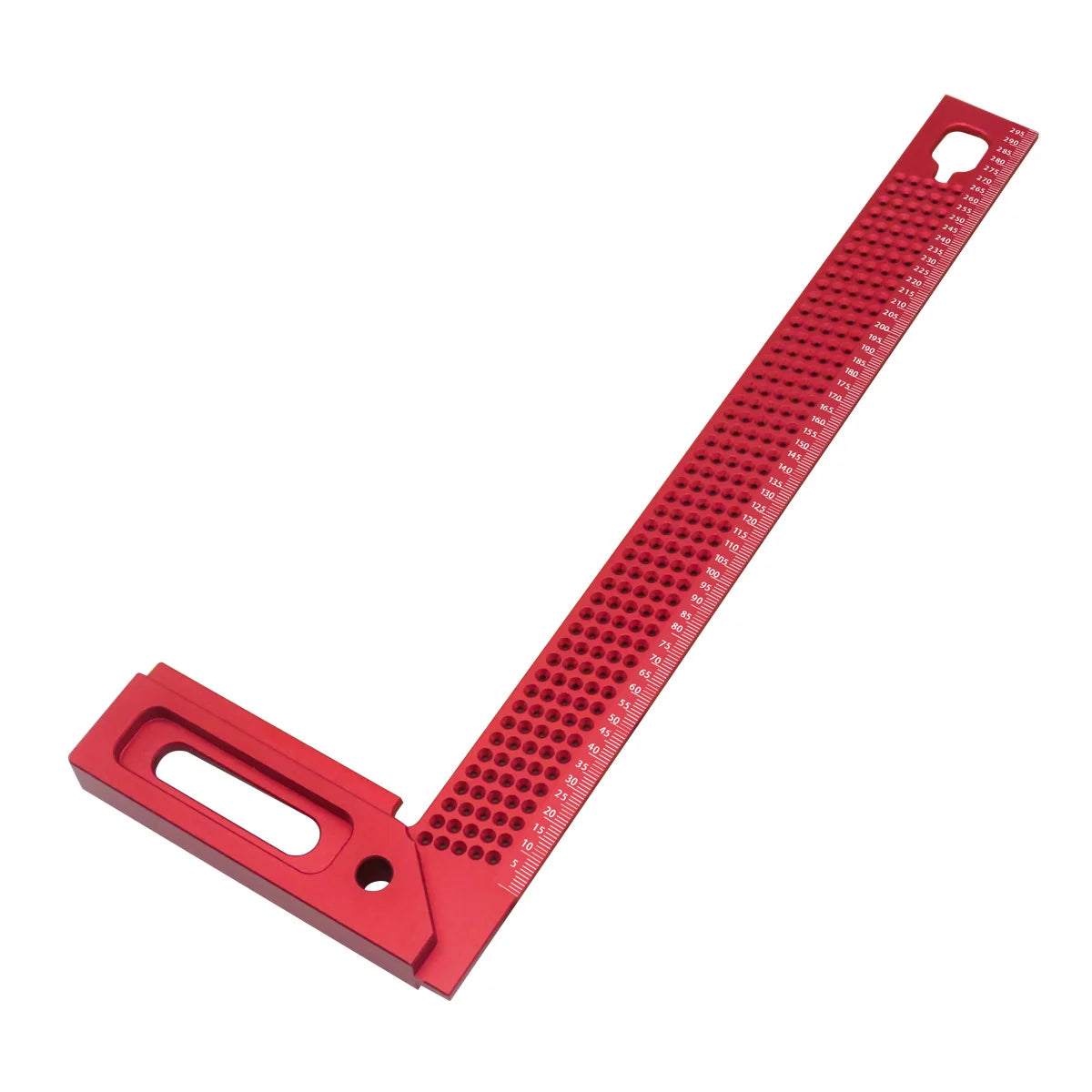 Woodworking Square Aluminum Framing Mitre Square Carpenter Scribe L-Type Hole Ruler Aluminum Right Angle Protractor Mark Gauge
