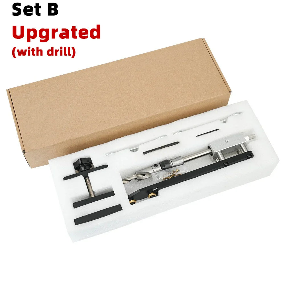 Multi-Angle Adjustable Hole Punch Round Bar Angle Punch and Press Tool Electric Drill Drive Hole Punch Tool Drilling Locator