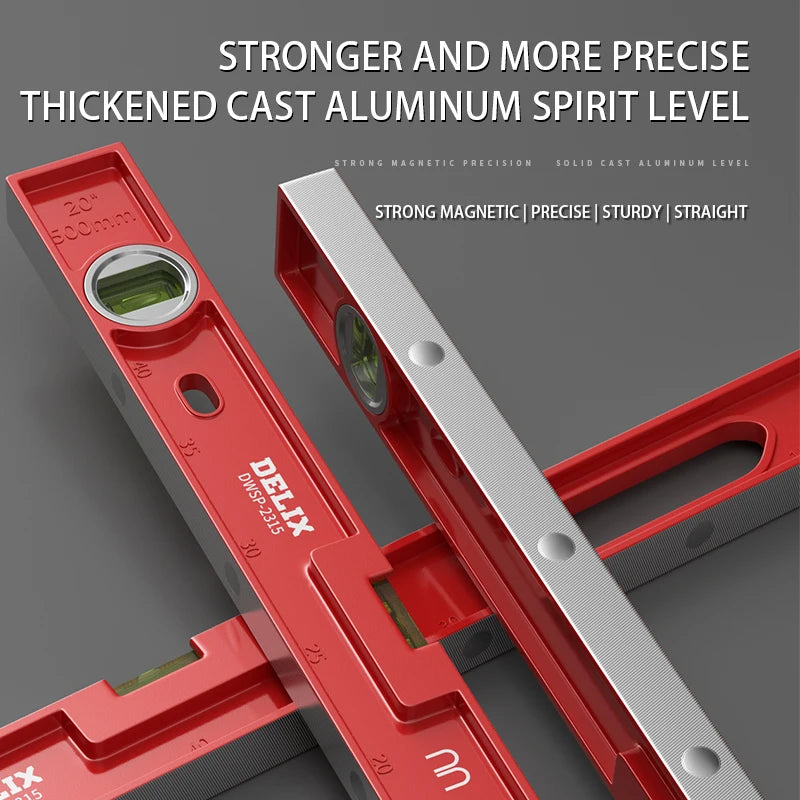 Level Ruler High-precision Household Level Water Meter Tool Fan Small Strong Magnetic Ruler Solid Anti-fall Multi-function