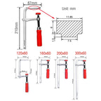 Poignée de travail du bois, guide-rail, serre-joints, outil de serrage à queue d'aronde, serrage rapide avec bras à vis pour table de coupe Fitos Makita 