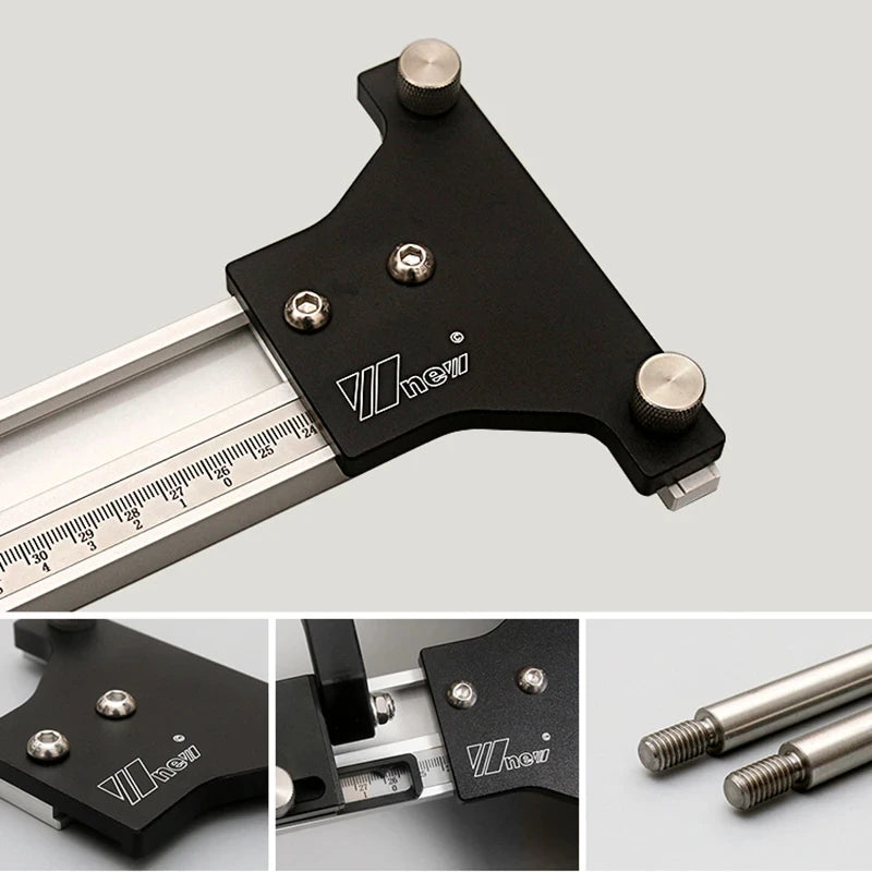 Wnew Track Saw Circular Saw Parallel Rail Guide System for Repeatable Cuts Woodworking Rail Joining Set for Makita Festool Guide