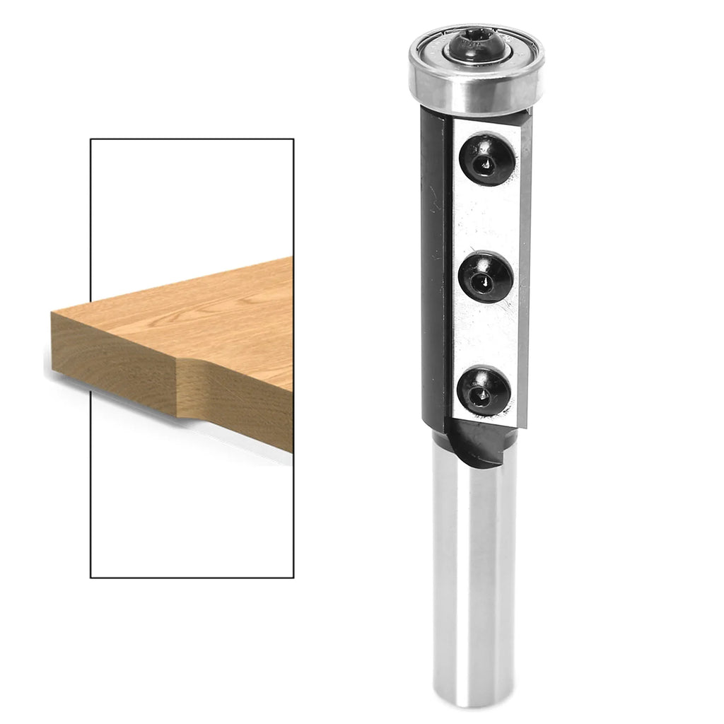 1PCS Milling Cutter 8/12/12.7mm Shank Wood Planer Bit Trimming Router Bit Insert for Woodworking Trimming Slotting Tools