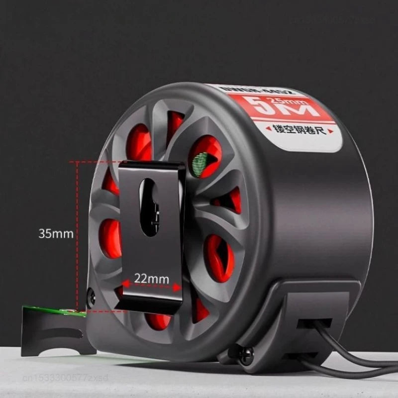 DELIXI Fluorescent Tape Measure Thickened 3m 5m Home High-precision wear-resistant Measuring Ruler Stainless Steel Ruler