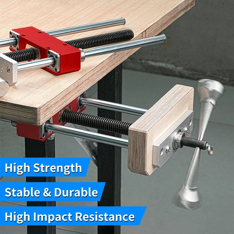 Workbench Front Inertia Vise Precision Heavy duty Woodworking Vise Aluminum Alloy Wood Bench Clamp for CNC Operators Woodworkers