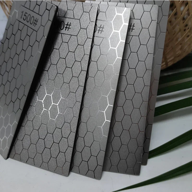 Diamond Sharpening Stone Set Angle Guide Kitchen Knife Sharpening System Tool Household Profession Knife Sharpener Whetstone