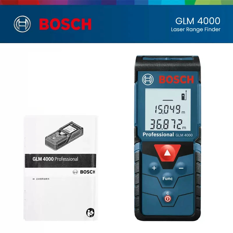 Bosch Laser Rangefinder 30/40/50/100m Distance Meter High-precision Laser Level Electronic Bluetooth Measuring Tools GLM 50-27CG