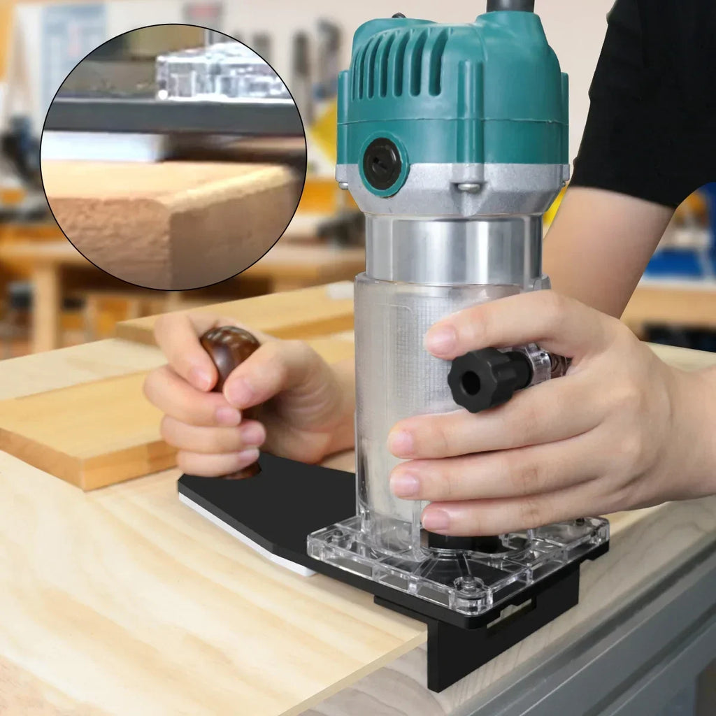 Fräsbasis für Holzbearbeitungsmaschinen: Kantenführung für abgerundete Ecken, Abrundungskanten und Fasenfräsen (65 mm).