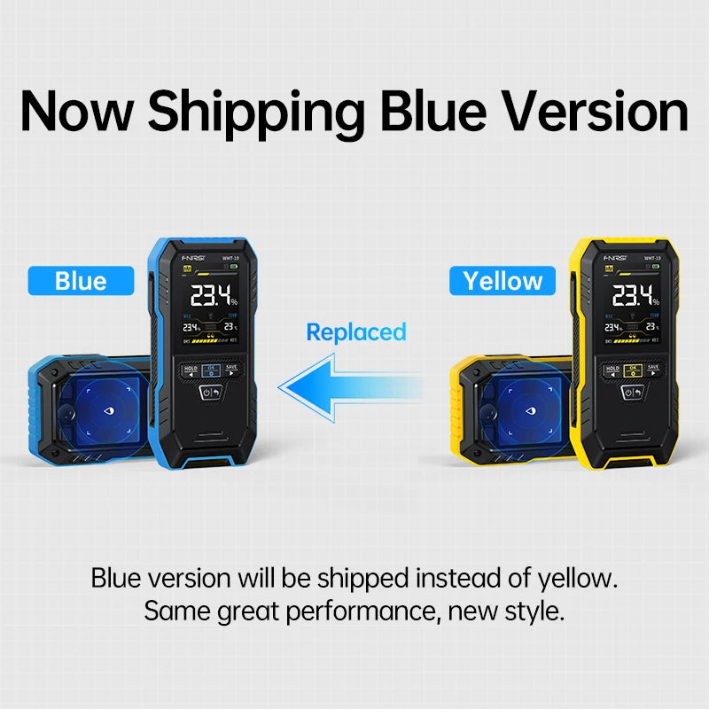 FNIRSI WMT-10 Inductive Wood Moisture Meter Hygrometer Non-contact Timber Damp Wall Detector Non-destructive Humidity Tester