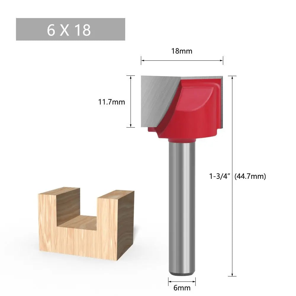 Durable 6mm Shank Milling Cutter Cleaning Bottom Bit Router Bits Wood Carving Woodworking Tools