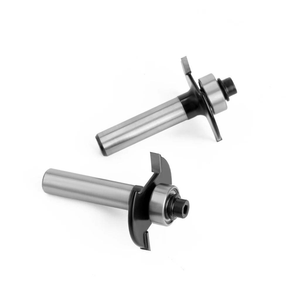LAVIE  8mm Shank T-Sloting Biscuit Joint Slot Cutter Jointing Slotting Router Bit 2mm Height Milling Cutter Woodworking