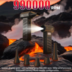 2025New Hurricane Dust Blower 990000RPM Wireless Compressed Air Duster High-speed Violent Fan 4Speed Adjustable Turbo Jet Blower