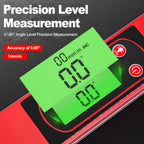 30/40/50cm Electronic Digital Display Level Ruler Magnetic Angle Meter Aluminum Alloy Level Protractor Inclinometer 90 Degree