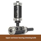 1pc Insert Carbides Reversible Pattern Flush Trim Router Bit 8mm Shank, Top Bearing Template Router Bit for Trimming