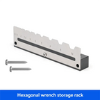 RMWIN-Sechskantschlüssel-Aufbewahrungsständer, Wandmontage, perforierte Metallplatte, Werkzeugaufbewahrungsständer für Holzbearbeitung 
