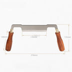 Couteau à écorcer, couteau de menuisier à ébarber droit en acier rapide, grattoir à écorce artisanal pour la fabrication d'ébauches de pelles et de rabots 