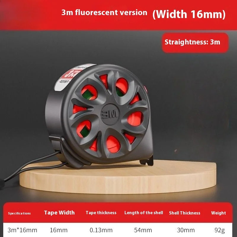 DELIXI Fluorescent Tape Measure Thickened 3m 5m Home High-precision wear-resistant Measuring Ruler Stainless Steel Ruler