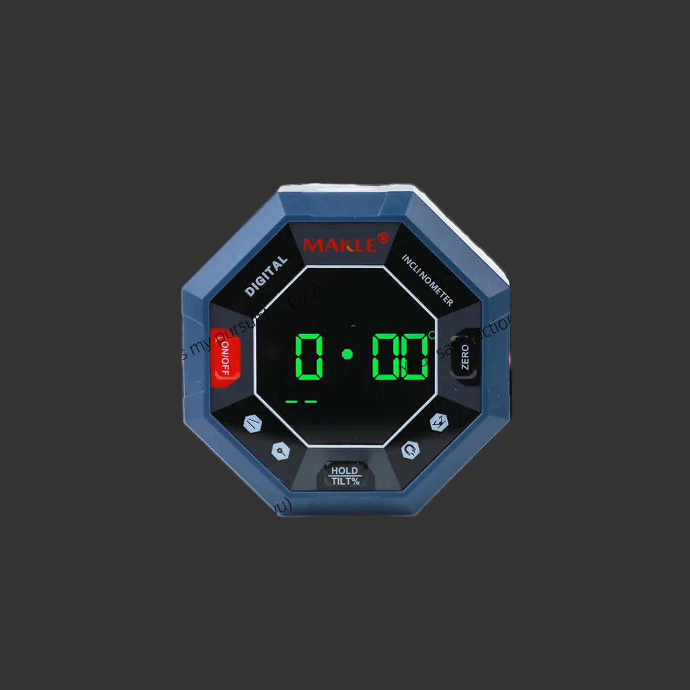 High precision laser inclinometer nine-sided magnetic suction digital display inclinometer multi-function laser angle measuring