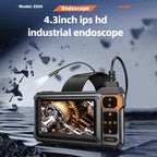 ndustrial Endoscope Camera 8mm HD1080P 4.3inch IPS Screen 16.5TF Pipe Inspection Camera for Car Repair IP67 Waterproof 8 LEDS