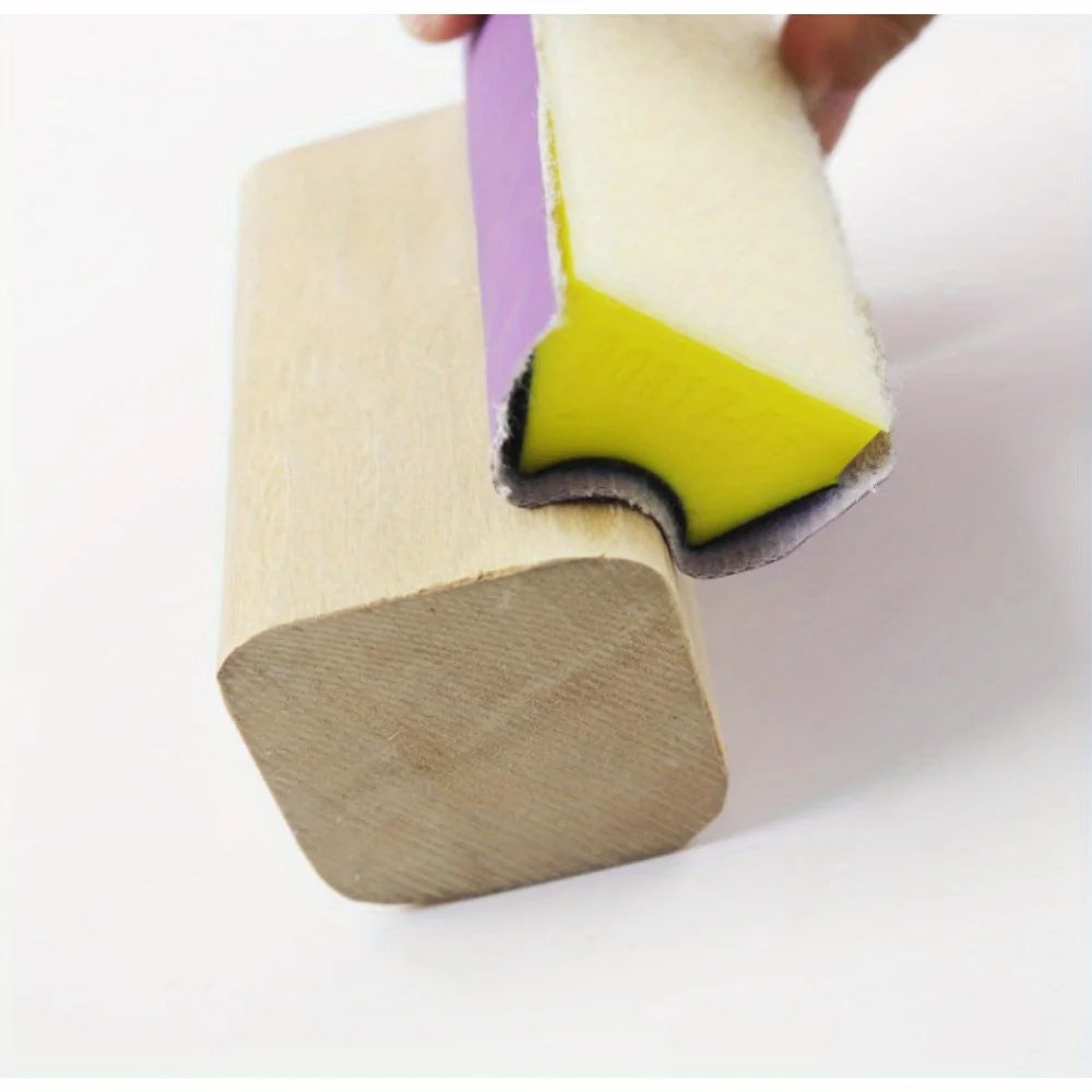 16Pcs Hand Sanding Block Hook and Loop Soft and Durable Foam Material Interchangeable Assorted Pad Furniture Restoration Crafts