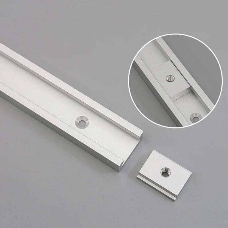 30 Type T Track 80/100cm Aluminum Allay Miter Track Woodworking Chute Guide Rail for Table Saw Workbench Router Table DIY Tools