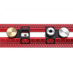 【Shipped from within the USA】Scriber Marking T Square Ruler HONGDUI MT-2465 Woodworking Aluminum Alloy Hole Positioning Marking Gauge Hooked On Wood Ruler