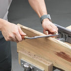 Couteau à écorcer, couteau de menuisier à ébarber droit en acier rapide, grattoir à écorce artisanal pour la fabrication d'ébauches de pelles et de rabots 