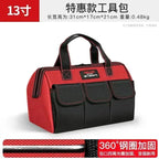 Sac à outils portable DELIXI en tissu Oxford 1680D avec fond en plastique, imperméable, durable et de grande capacité, idéal pour électricien et menuisier. 