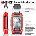 ANENG GN601 Digital Wood Moisture Meter 0~99.9% Timber Hygrometer  Meter Multiscene Measure Temperature Humidity Probe Testers