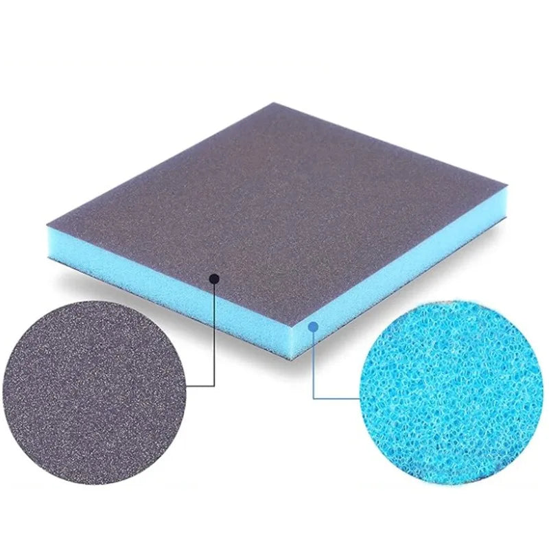 1pcs (60 80 100 120 220 180 )Coarse Medium Fine Grit Sanding Block Sander Sponges for Wood Drywall Metal Sandpaper Sponge