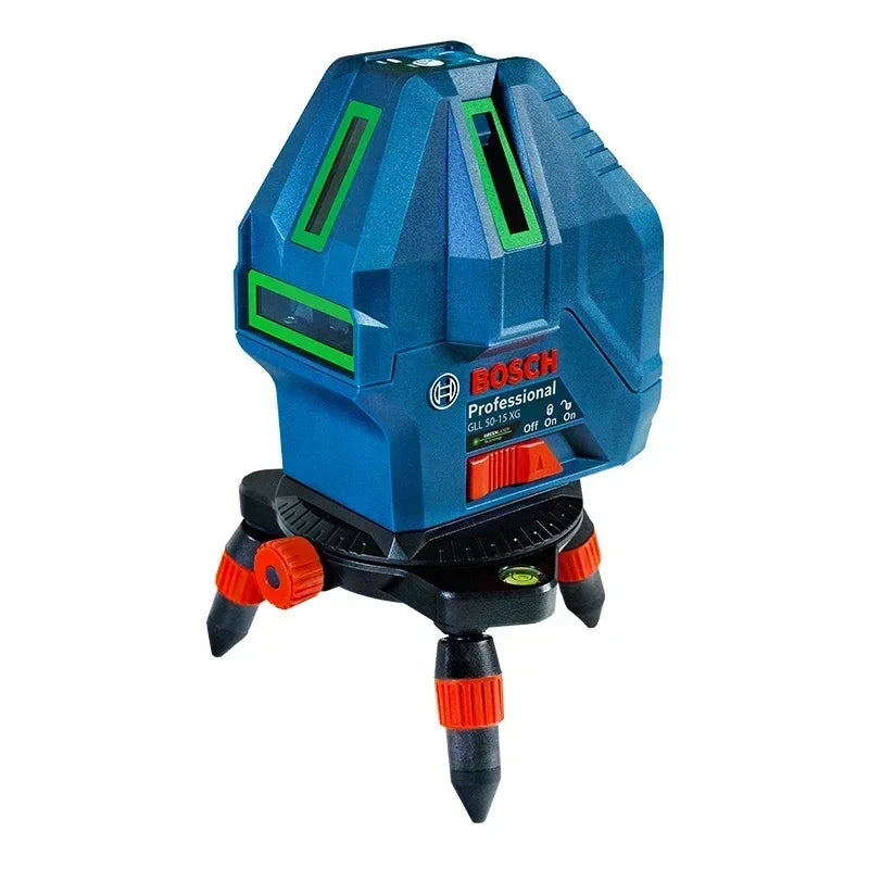 Bosch GLL 50-15 XG 5-Lines Laser Level 3D Laser Level 15M Self-leveling Horizontal & Vertical Cross Measuring Tool Green Beams