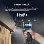 WORX WU135 Cordless Electric Drill Electric Screwdriver 12V 50N.m 1800rpm Brushless Motor Impact Drill Metalworking Smart Cutch