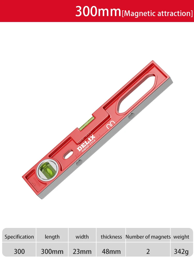 Level Ruler High-precision Household Level Water Meter Tool Fan Small Strong Magnetic Ruler Solid Anti-fall Multi-function