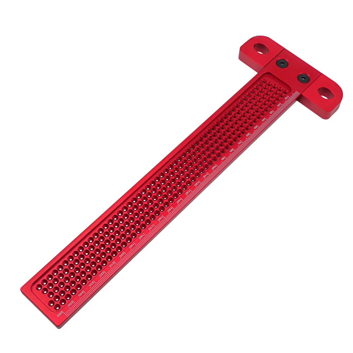 Woodworking Cross Calibration Ruler, Precision T-Ruler Scribing Line Drawing Marking Gauge, Aluminum Height Gauge Measuring Tool