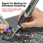 Electric Soldering Iron 96W Fast Heating Adjustable Temperature Soldering Iron with OLED Display for Electronics Repair