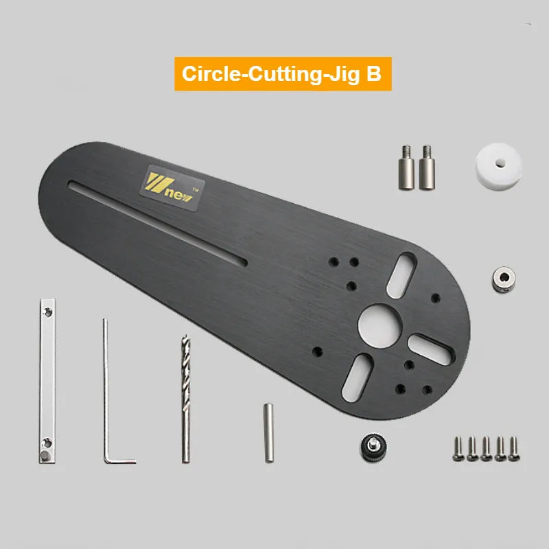 Circle Cutting Jig for Bosch Makita Electric Hand Trimmer Wood Router Circle Milling Groove DIY Tools Woodworking Milling