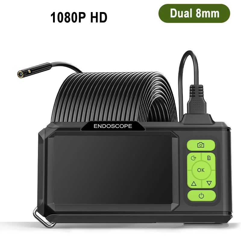 4.3'' IPS Screen Industrial Endoscope Autofocus Camera HD1080P Single Dual Triple Lens Record Video Car Inspection Borescope LED