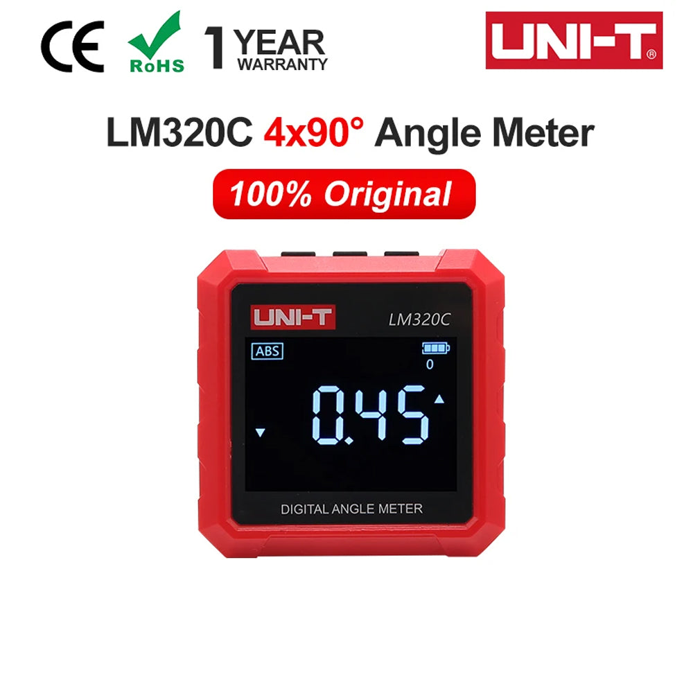 Inclinomètre numérique UNI-T LM320C, niveau électronique, rapporteur magnétique, goniomètre, mesureur d'angle pour la maison