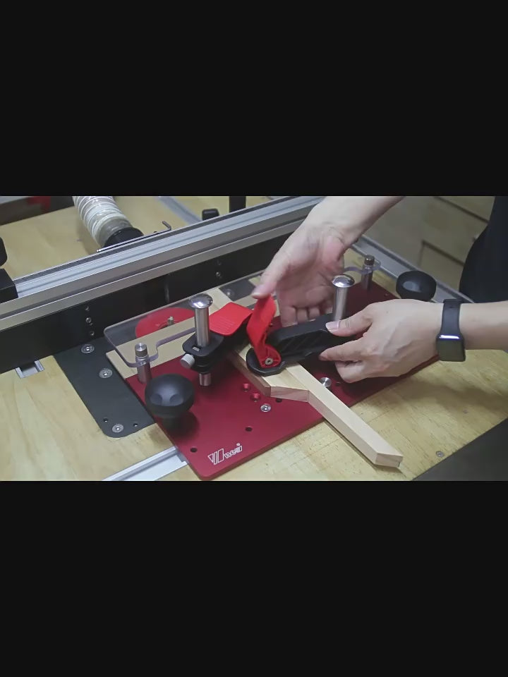 【Shipped from within the USA】Push Block Plate Inverted Wood Router Safety Electric Trimming Engraving Machine Push Fence for Router Table Right Angle Cutter