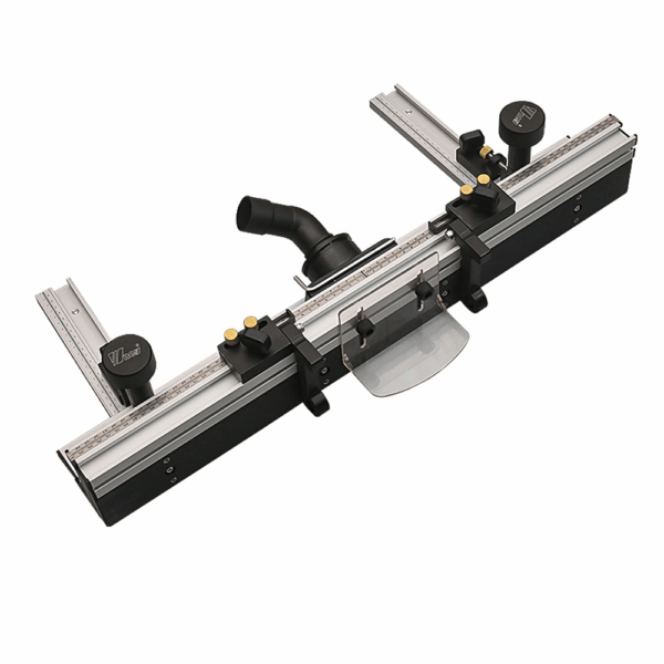 【Ships from US Warehouse】WNew 700mm Router Table Aluminum Fence System Inverted Trimming Machine Accessories with 30cm T Track Sliding Brackets Bit Guard