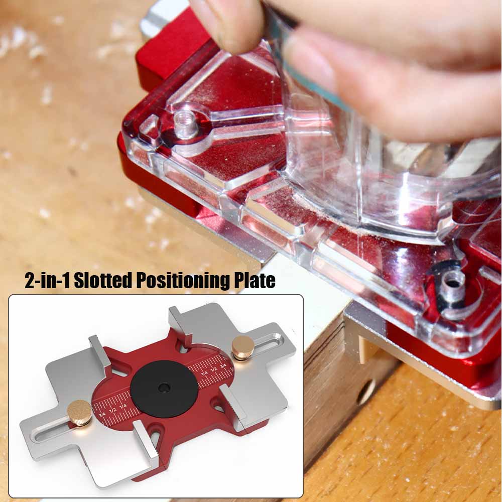 Woodworking 2-in-1 Slotted Positioning Plate Aluminum Alloy Drawer Handle Punching Template Wood Convenient Cut Auxiliary Tools - Image 8