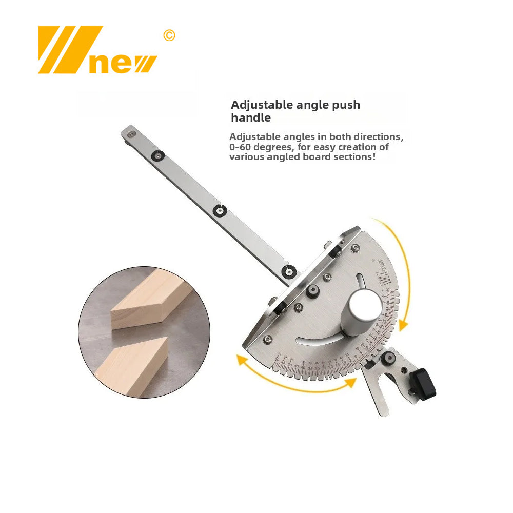 WNew Miter Gauge Fence With Track Stop Table Saw Router Woodworking Bench Tools Diy For Cutting Carpentry Squares Hand Tools - Image 2