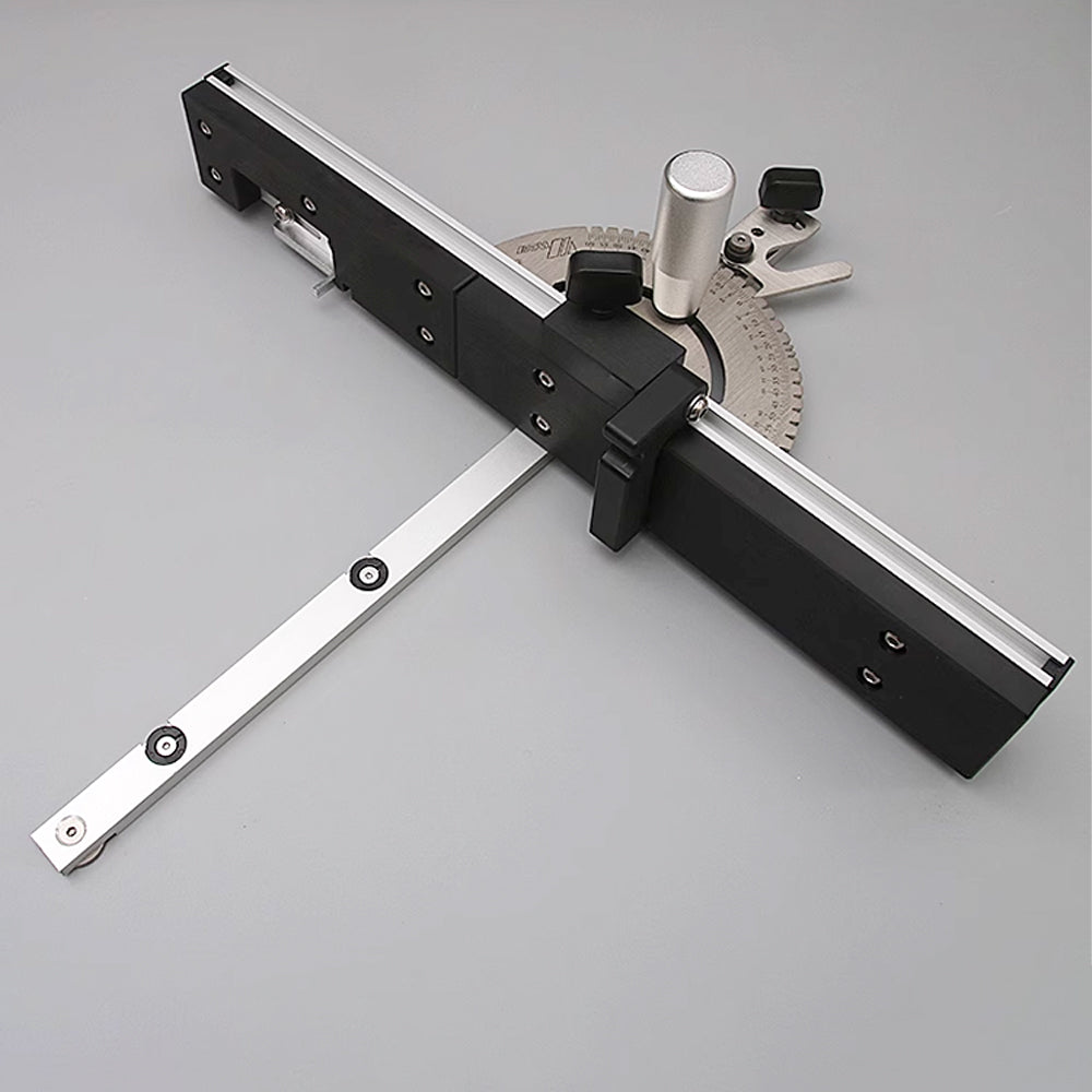 WNew Miter Gauge Fence With Track Stop Table Saw Router Woodworking Bench Tools Diy For Cutting Carpentry Squares Hand Tools - Image 7